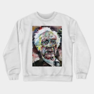 BERTRAND RUSSELL - watercolor portrait .3 Crewneck Sweatshirt